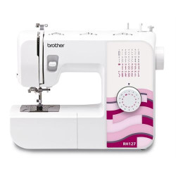 MÁQUINA DE COSTURA BROTHER RH127 ( 27 - Branco - Enfiamento automático da agulha - Troca rápi... ) MÁQUINA DE COSTURA BROTHER RH127 ( 27 - Branco - Enfiamento automático da agulha - Troca rápi... )