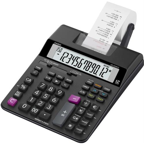 CALCULADORA CASIO SECRETAR.-HR200RCE ( Preto - Visor de 12 dígitos - Cálculo de impostos - Convers... )