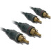 CABO METRONIC 470065 ( Preto - Cabo áudio 2 RCA macho _ 2 RCA macho - Comprimento:... )