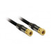 CABO COAXIAL 5M METRONIC 419011( Macho _ Macho - Preto - Cabo coaxial SAT Ficha F - Comprimento: 5 metros )