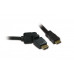 CABO HDMI 1,5M METRONIC 419305( Macho _ Macho - Preto - Cabo HDMI - Ethernet 3D - Ficha 360º - Comprimento: 1,5 metros )