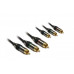 CABO RGB 5M METRONIC 419206( Macho _ Macho - Preto - Cabo RGB 3 x RCA _ 3 x RCA - Comprimento: 5 metros )
