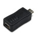 ADAPTADOR METRONIC 470229( Fêmea _ Macho - Preto - Adaptador Mini USB _ Micro USB )