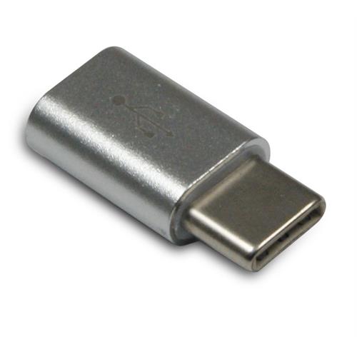 ADAPTADOR METRONIC MICRO USB FEMEA _USB C MACHO 395283 ( Micro USB Fêmea _ USB-C Macho - Silver - Este adaptador pe... )