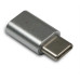 ADAPTADOR METRONIC MICRO USB FEMEA _USB C MACHO 395283 ( Micro USB Fêmea _ USB-C Macho - Silver - Este adaptador pe... )
