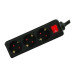EXTENSÃO 5M 3TOMADAS NAPOFIX EXT3INT_50P ( Preto - Extensão 3 tomadas - Comprimento: 5 metros - Até 3... )