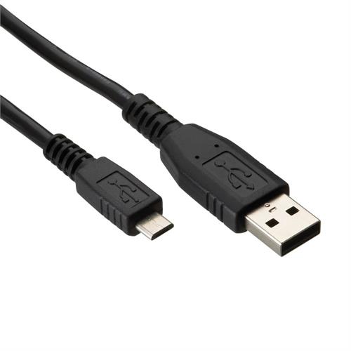 CABO USB_MICRO USB 2.0 - 1,8 METROS( 1,8 metros - Preto - Cabo USB _ Micro USB 2.0 )