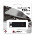 PEN USB KINGSTON DT70_128GB( 128 GB - Preto - USB-C 3.2 )