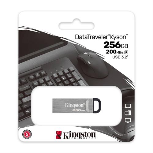 PEN USB KINGSTON DTKN_256GB( 256 GB - 60 MB (máx.) - 200 MB (máx.) )