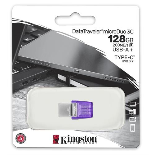 PEN USB KINGSTON DTDUO3CG3_128GB( 128 GB - 200 MB (máx.) - Lilás )