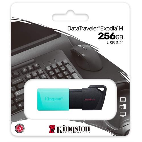 PEN USB KINGSTON DTXM_256GB( 256 GB - Azul Claro - USB 3.2 )