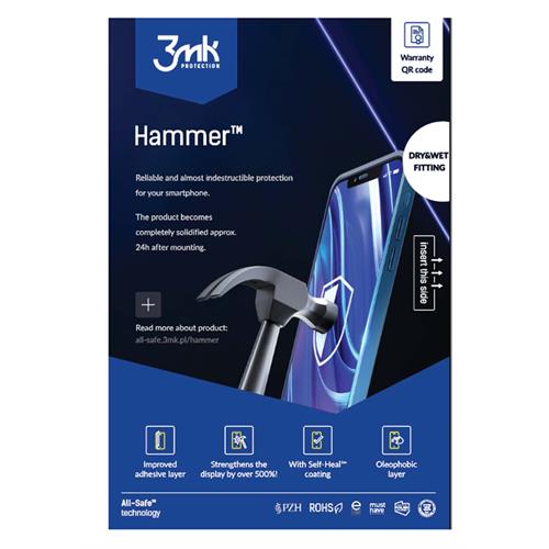 PELÍCULA 3MK HAMMER PHONE 25PCS ( 25 películas - Nível de proteção: até 500% - Certificado IK0... )