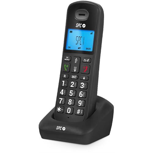 TELEFONE FIXO SEM FIOS SPC GOSSIP 2 PRETO( 140 gr - Preto - 17 x 5,5 x 2,9 cm (AxLxP) )