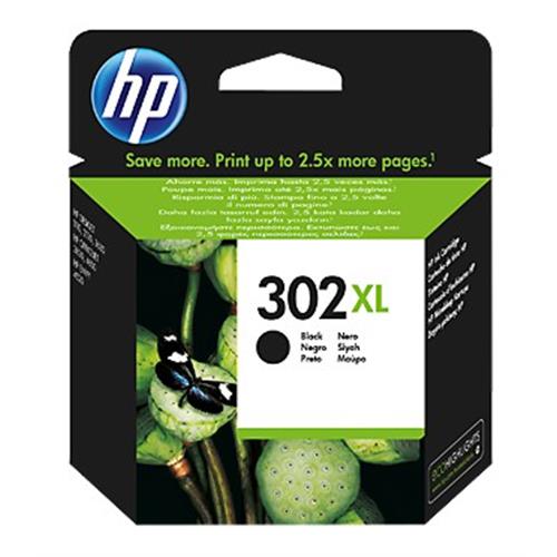TINTEIRO HP Nº302XL PRETO - F6U68AE ( HP DeskJet 1110 HP DeskJet 2130 HP DeskJet 3630 HP Office... )