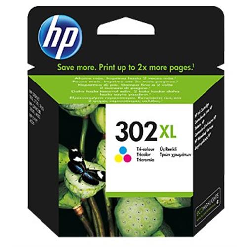 TINTEIRO HP Nº302XL TRICOLOR - F6U67AE ( HP DeskJet 1110 HP DeskJet 2130 HP DeskJet 3630 HP Office... ) ( HP DeskJet 1110 HP DeskJet 2130 HP DeskJet 3630 HP Office... )