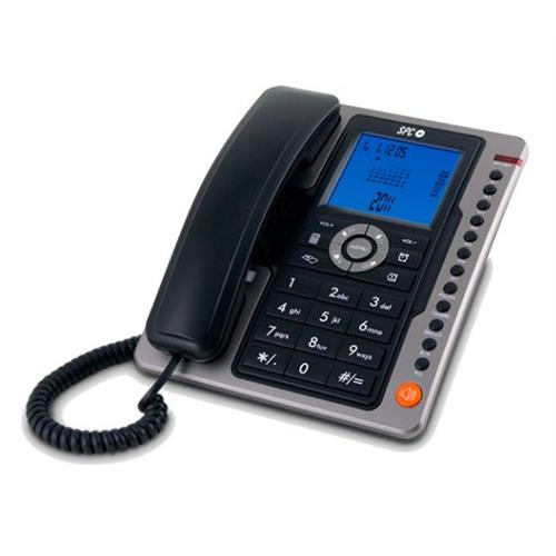 TELEFONE FIXO SPC OFFICE PRO ( Cinzento - Visor iluminado - Identificador de chamadas - Mã... )