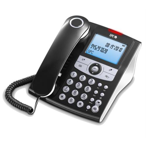 TELEFONE FIXO SPC ELEGANCE ID ( Preto - Visor iluminado - Identificador de chamadas - Agend... )