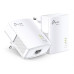 POWERLINE TP-LINK AV1000 - PA7017K ( 2 x Gigabit Ethernet LAN - Branco - Indicadores LED - Botã... )