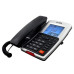 TELEFONE FIXO MAXCOM KXT709 CINZENTO ( 186 gr - Cinzento - Display iluminado - Identificação da ch... )