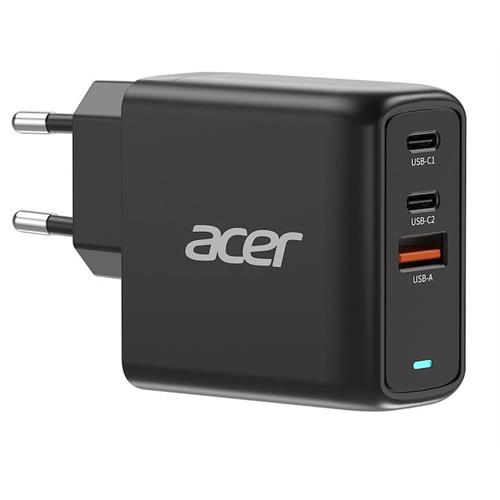 CARREGADOR ACER 67W GAN CHARGER( 2 x USB-C - USB-A - Carregador com 67 W - Preto )
