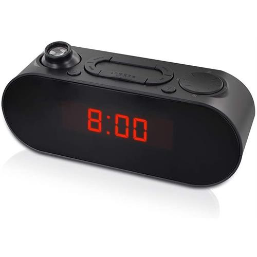 RÁDIO DESPERTADOR DIGITAL METRONIC 477039 ( Pilhas ou corrente - Preto - Display digital vermelho com ... )