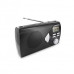 RÁDIO PORTÁTIL MOOOV 477205( Pilhas ou corrente - Preto - Display digital - Sintonizador digital AM _ FM - Alarme )