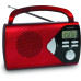 RÁDIO PORTÁTIL MOOOV 477201( Pilhas ou corrente - Vermelho - Display digital - Sintonizador digital AM _ FM - Alarme )