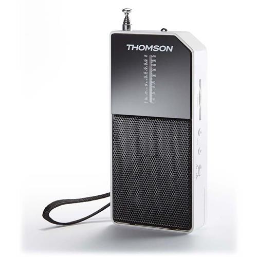 RÁDIO PORTÁTIL THOMSON RT205 ( Pilhas - Branco - Sintonizador MW _ FM - Antena telescópic... )
