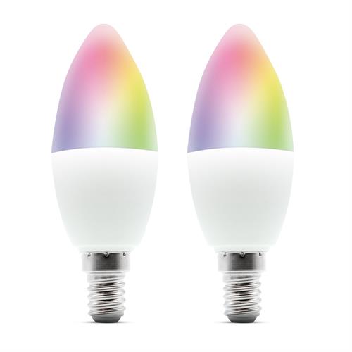 PACK 2 LAMPADAS INTELIGENTE METRONIC 495740 ( Android e iOS - 5 W - Wi-Fi - Casquilho: E14 - 470 Lumens -... )
