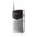 RÁDIO PORTÁTIL HAEGER POCKET ( Pilhas - Silver - Sintonizador analógico FM _ AM - Antena ... )