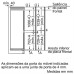 FRIGORÍFICO COMBINADO ENCASTRE SIEMENS KI86SAFE0( Low Frost - Branco - 272 Litros )