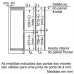 FRIGORÍFICO COMBINADO ENCASTRE SIEMENS KI86VVSE0( Low Frost - Branco - 270 Litros )