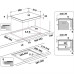 PLACA VITROCERÂMICA HOTPOINT HR631C( Vitrocerâmica - 4 Z - 6200 W )