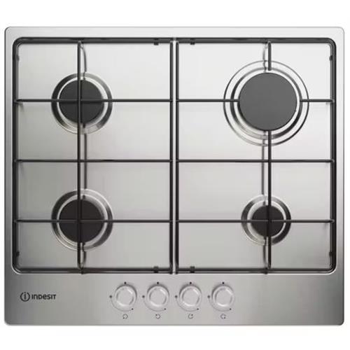 PLACA DE GÁS INDESIT THP642IX_I 1( Inox - 4 G - Frontais )( Inox - 4 G - Frontais )