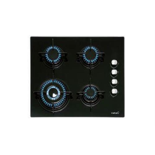 PLACA DE GÁS CATA CIB6031BK( Cristal Gás - 4 G - Butano _ Propano )
