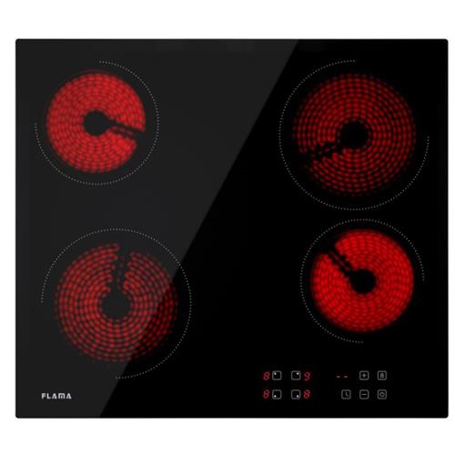 PLACA VITROCERÂMICA FLAMA 9036FL( Vitrocerâmica - 4 Z - 6000 W )( Vitrocerâmica - 4 Z - 6000 W )