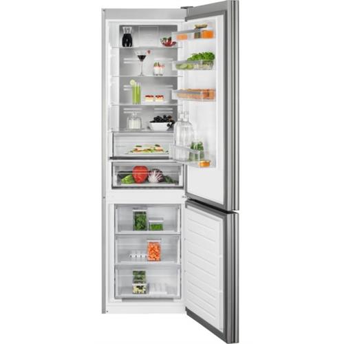 FRIGORÍFICO COMBINADO AEG RCB736E7ML( No Frost no congelador - Portas Vidro Branco - 366 Litros )