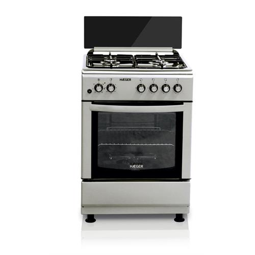 FOGÃO HAEGER GCSS6009B( Inox - 4 G - Elétrico )