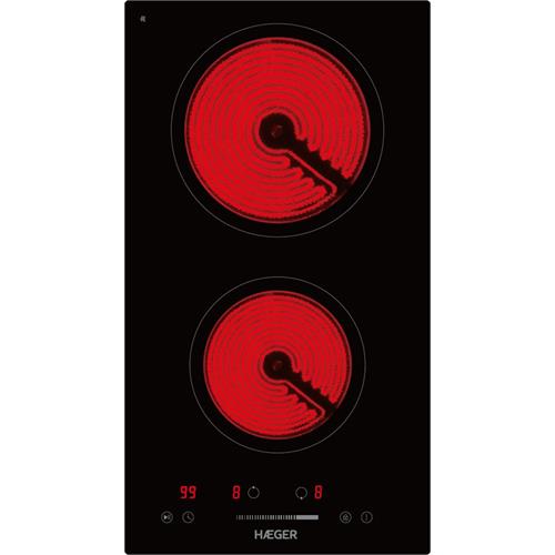 PLACA ELÉTRICA HAEGER VITROHEAT3000( Vitrocerâmica - 2 Z - 3000 W )