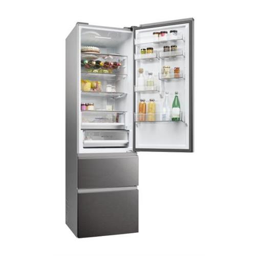 FRIGORÍFICO COMBINADO HAIER HTW5620CNMP( No Frost - Dark Inox - 414 Litros )