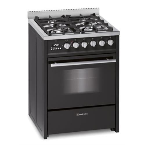 FOGÃO MEIRELES E610BL ST( Aço inoxidável - 4 G - Multifunções )
