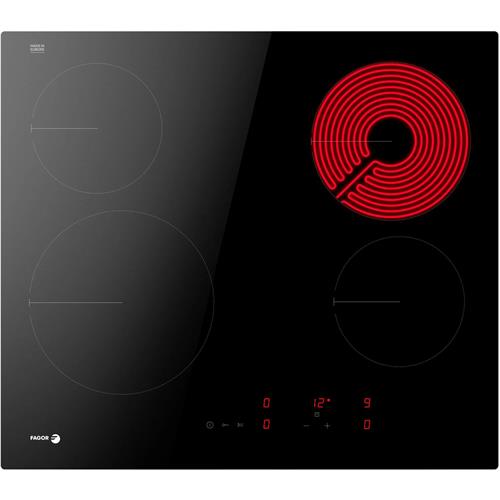 PLACA VITROCERÂMICA FAGOR 4VFT-40AC( Vitrocerâmica - 4 Z - 6500 W )