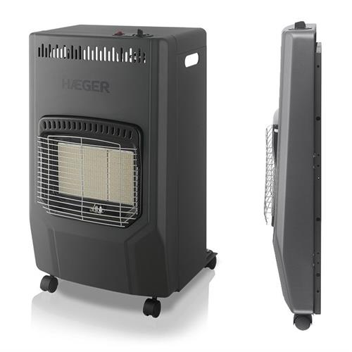 AQUECEDOR A GÁS HAEGER ULTRAWARM( 4200 W - Butano _ Propano - Preto )