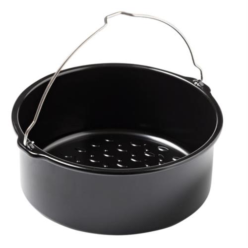 FORMA PYREX REDONDA.METAL.20x19 -AF20DR6( 1,6 Litros - 20 x 19 x 7,9 cm - Preto )