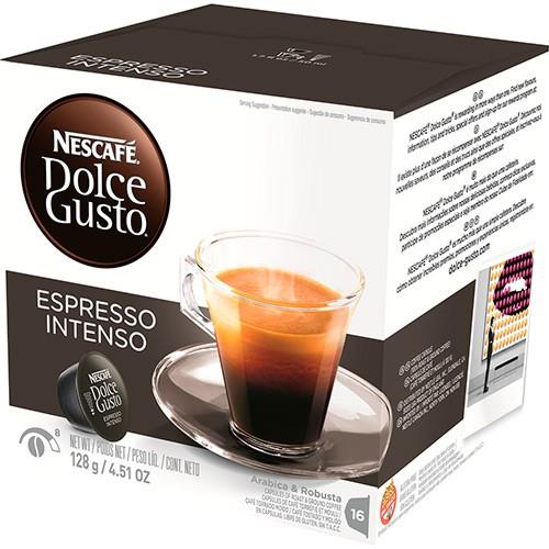 CÁPSULAS DE CAFÉ DOLCE GUSTO ESPRESSO INTENSO ( 96 Cápsulas - Moderadamente torrado e repleto de contrastes... )