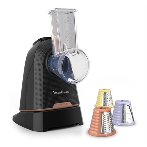 PICADORA MOULINEX DK8638E0 ( 150 W - Preto - 3 funções - Cortar às rodelas, ralar fino e... )