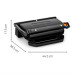 GRELHADOR MOULINEX GI727810( 2000 W - Placas - Preto )