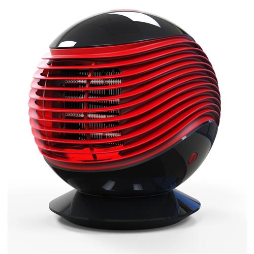 AQUECEDOR TERMOVENTILADOR HJM CALIMA( 1500 W - 3 - Vermelho _ Preto )