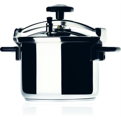 PANELA DE PRESSÃO FLAMA 181.45 ( 4,5 Litros - Aço inox 18_10 - Linha direita - Válvula de se... )