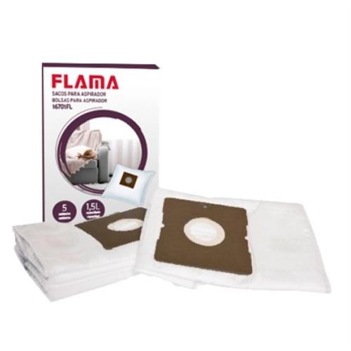 CONJUNTO DE SACOS FLAMA 16701FL( 5 - Embalagem de sacos (1,5L) para aspirador 1670FL )
